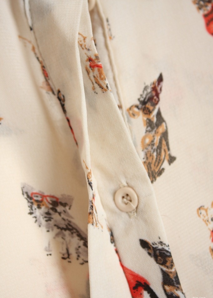 Fashion Women Elegant Animal pattern blouses vintage Turn-down collar sleeveless Button shirts casual brand tops