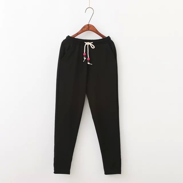Fashion women's Elegant sports pants cozy trouses elastic waist pants casual slim Plus Size XXL pants