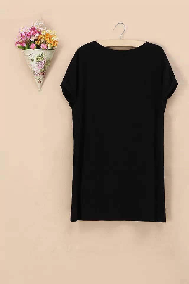summer Fashion Women vintage photo women print basic black cotton T shirt short sleeve casual top tee O neck shirts