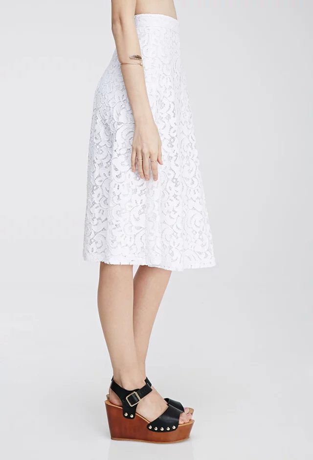 XIC12 Fashion Summer Women Elegant Crochet Lace Skirt casual slim brand designer skirts