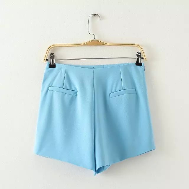 HL02 Fashion Summer Women Sweet elegant zipper Bow Tie shorts Pocket quality casual slim shorts