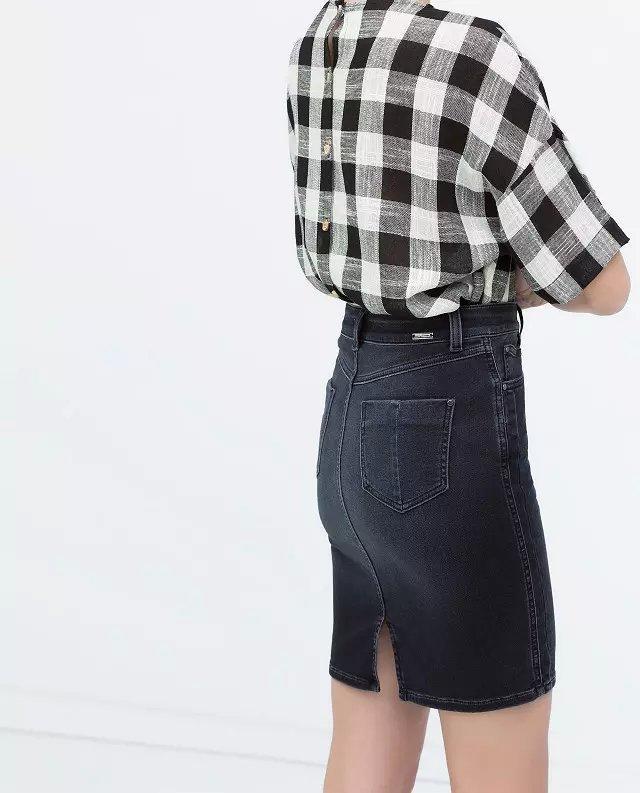 XC04 Fashion Summer Women pocket Denim Button elastic Skirt Casual Plus Size Casual slim brand designer skirts