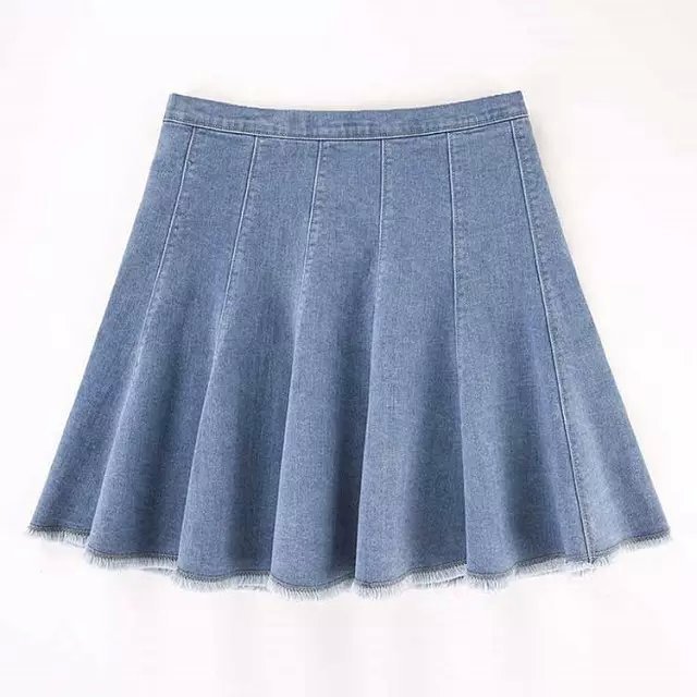 GT07 Fashion Women Elegant vintage pleated Flare mini zipper High Waist Skirt casual American Style brand skirts