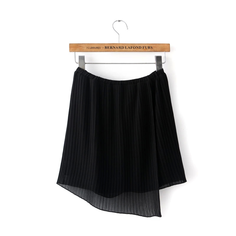 XIC09 Fashion Summer Women Elegant Irregular Pleated Skirt casual slim brand designer skirts