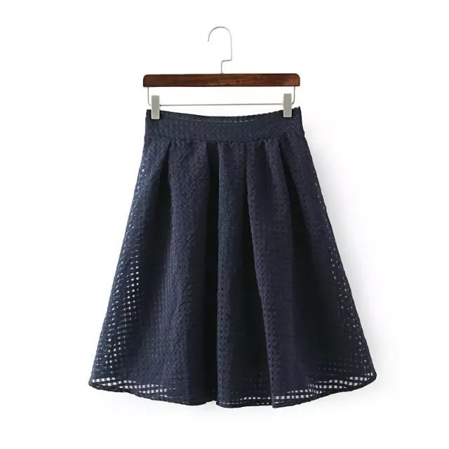 XL01 Fashion Summer Women Elegant pleated Organza Elastic Waist Skirt casual brand designer skirts