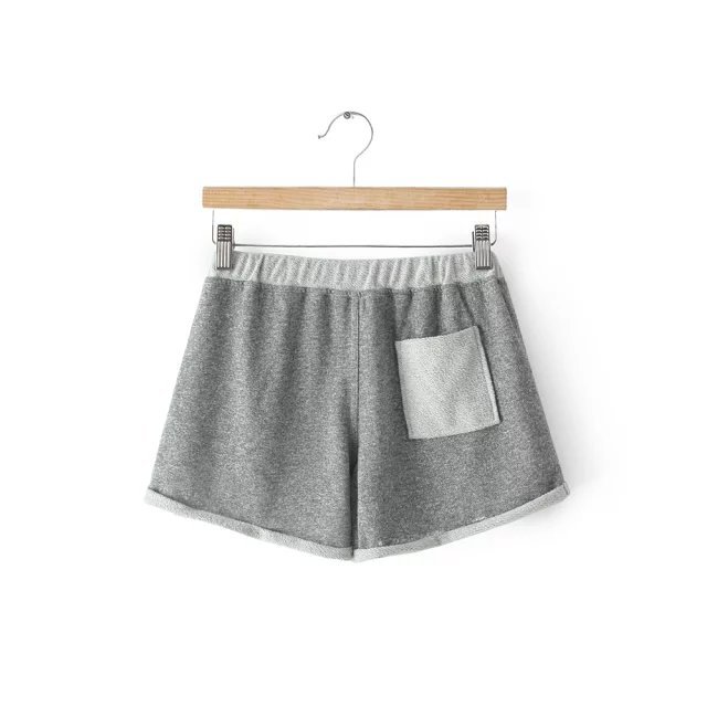 XYY49 Fashion Ladies Elegant Drawstring Elastic waist Sport casual brand Short design pocket loose shorts