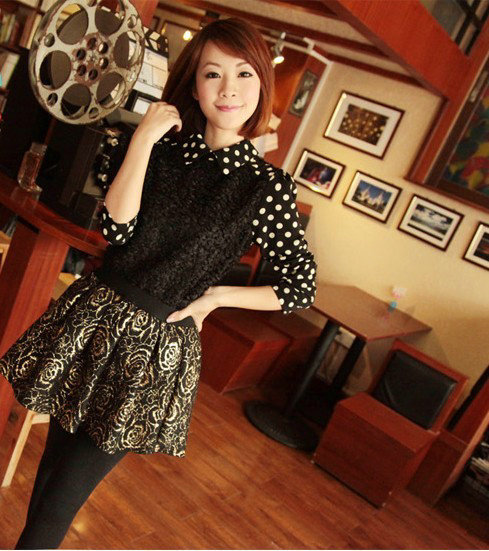 08 New Fashion Ladies' sexy golden silver rose Mini Skirts hot vintage casual slim brand quality bubble skirt