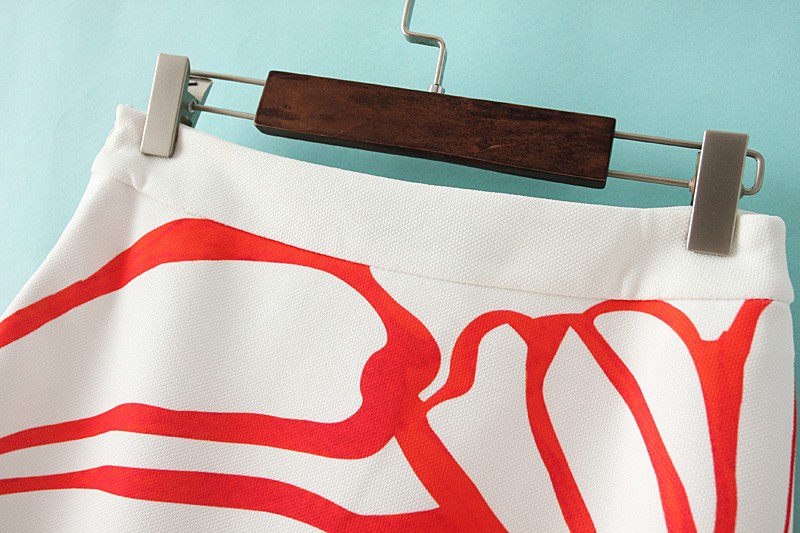 JH33 Summer Fashion Women Side Zipper SunFlower Print Asymmetric skirt Casual brand Quality Skirts