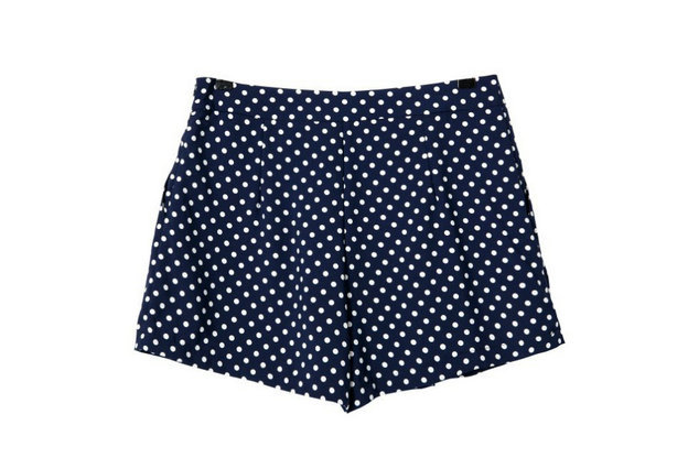 03L97 New Fashion Ladies' Elegant dots print shorts office lady baisc shorts casual Slim brand designer shorts