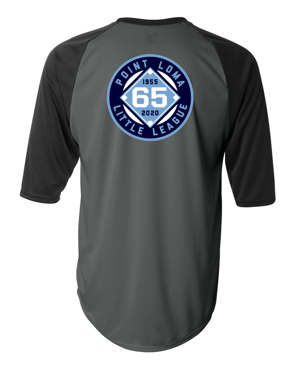 custom design of Badger 4133 - B-Core 3/4 Sleeve Baseball Undershirt