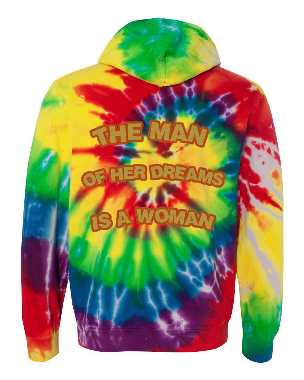 custom design of Tie-Dyed 854MS-Multi-Color Spiral Pullover Hooded Sweatshirt