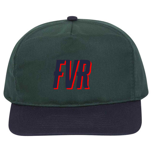 custom design of Cotton twill solid and two tone color five panel high crown golf style caps