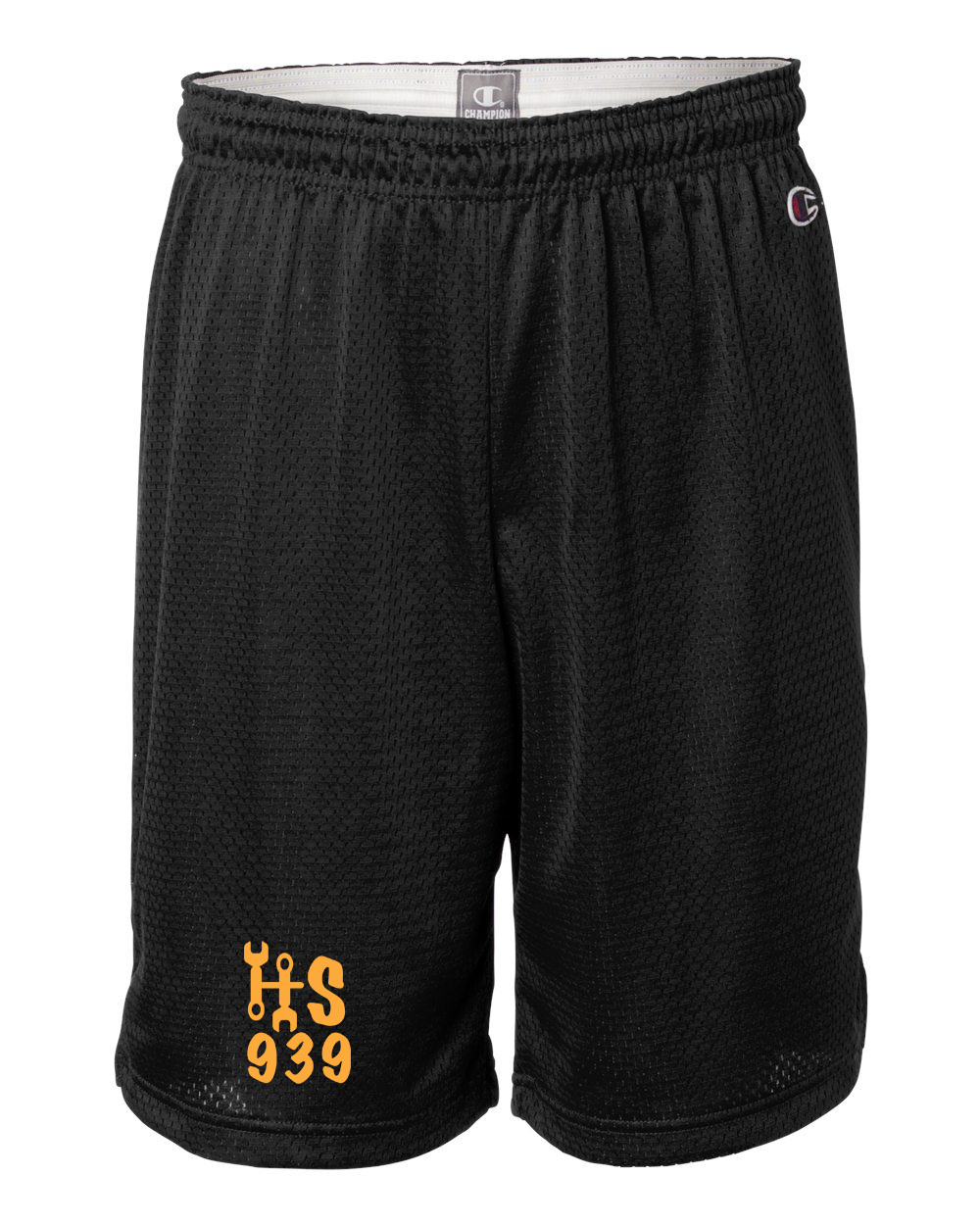 custom design of Champion 81622  Long Mesh Shorts with Pockets