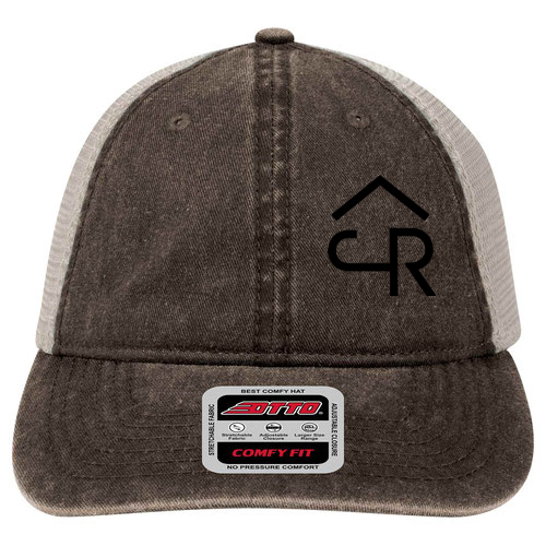 custom design of OTTO Cap 121-1202 - OTTO Comfy Fit 6-Panel Garment Washed Pigment Dyed Mesh Back Trucker Hat