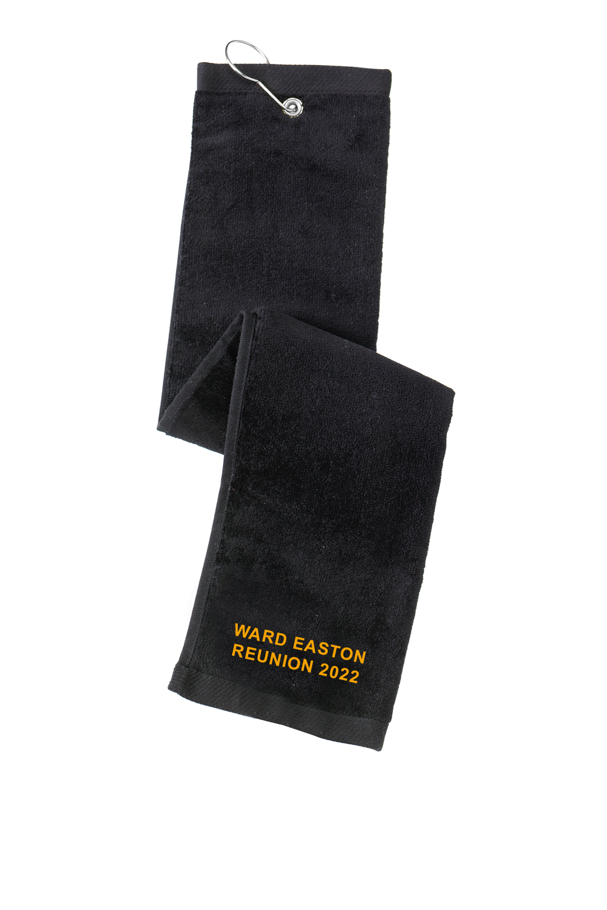 custom design of Port Authority® TW50 Grommeted Tri-Fold Golf Towel