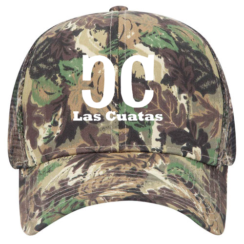 custom design of Camouflage cotton twill pro style mesh back caps