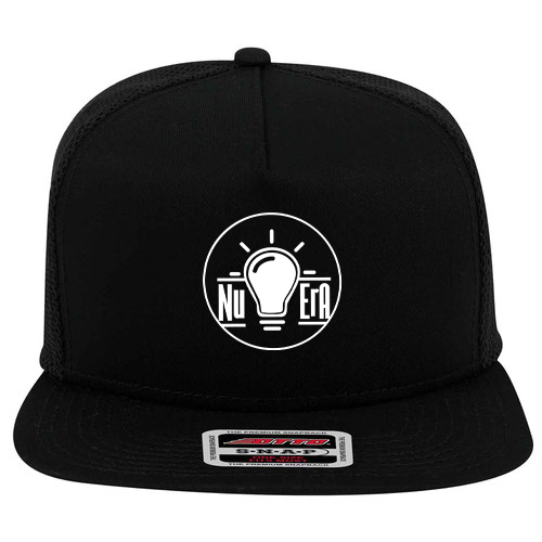 custom design of OTTO CAP 164-1209 - 5 Panel Mid Profile Flat Bill Mesh Back Trucker Snapback Hat