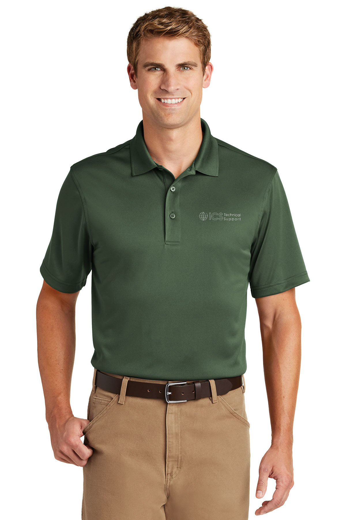 custom design of CornerStone&reg; CS412 Select Snag-Proof Polo