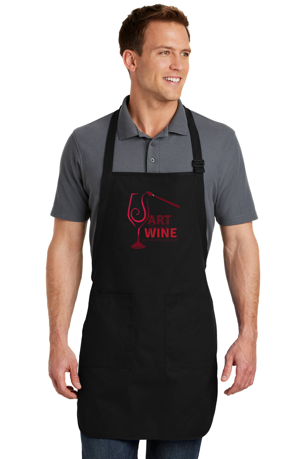 custom design of Port Authority® A500 Full Length Apron with Pockets