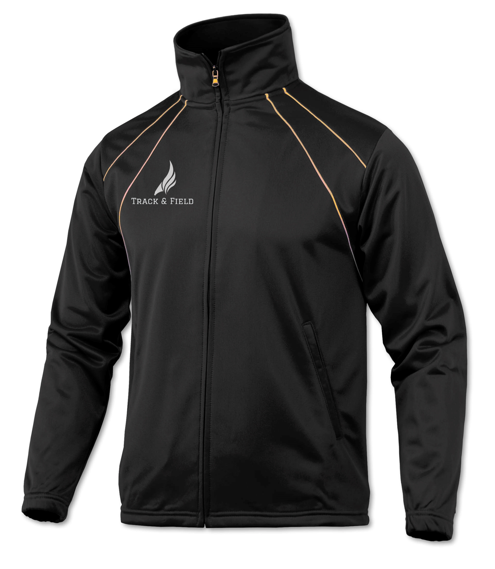 custom design of BAW Athletic Wear TC910 - Men's Dual Line Tricot Jacket