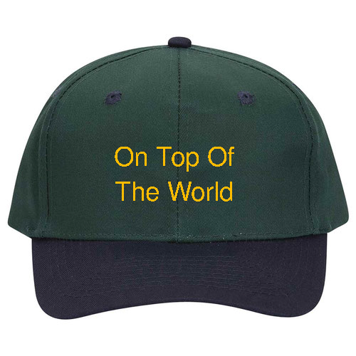 custom design of Cotton twill solid and two tone color six panel pro style caps