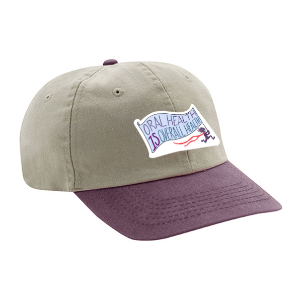 custom design of Cobra PSWT-R - 6 Panel Stone Washed Twill Relax Cap