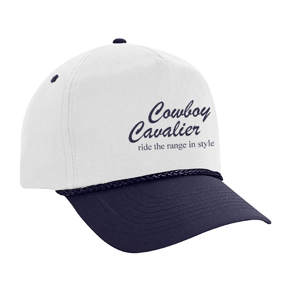 custom design of Cobra TSG-2 - 5 Panel Twill Snap Back 2-Tone Cap