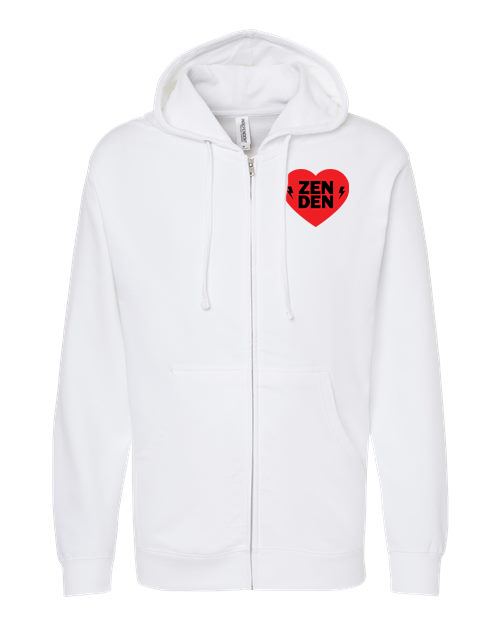 custom design of Independent Trading Co. SS4500Z - Midweight Zip Hooded Sweatshirt
