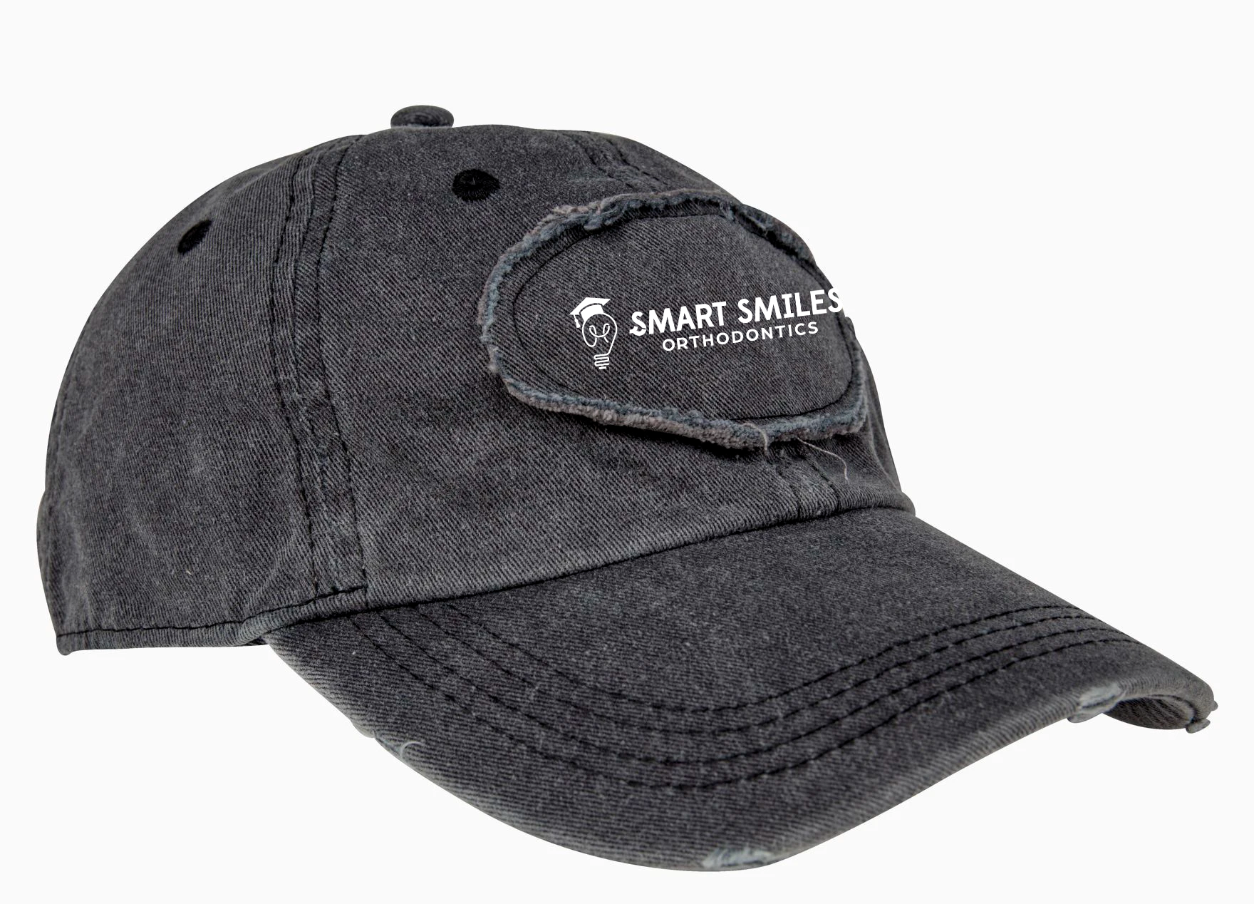 custom design of Authentic Pigment 1917 - Pigment-Dyed Raw-Edge Patch Baseball Cap