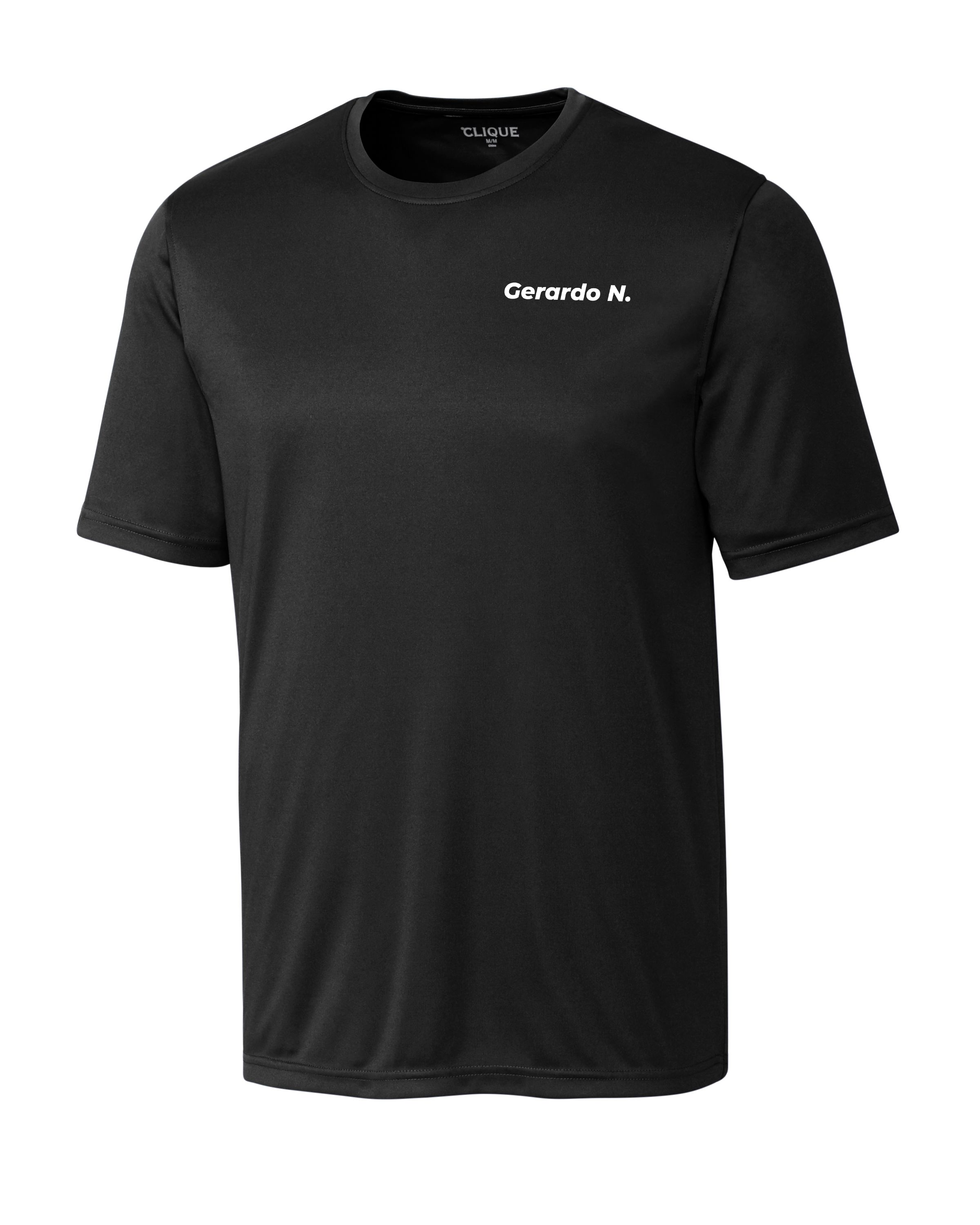custom design of CUTTER & BUCK MQK00076 - Clique Spin Eco Performance Jersey Short Sleeve Mens Tee