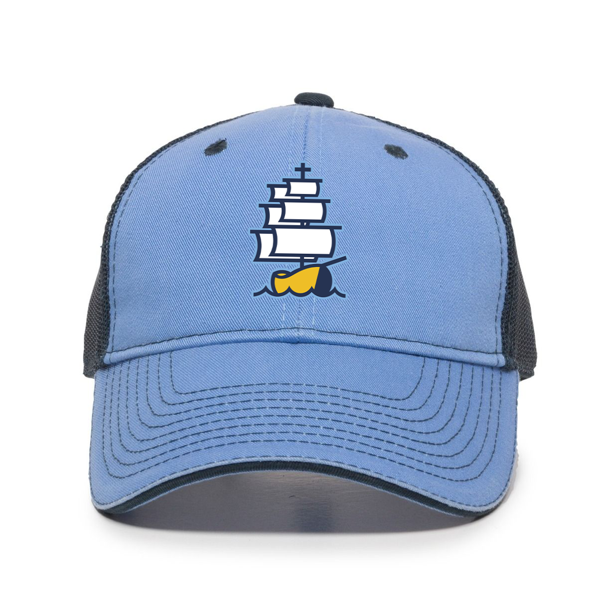 custom design of Outdoor Cap GWT-101M - Garment Washed Trucker Hat