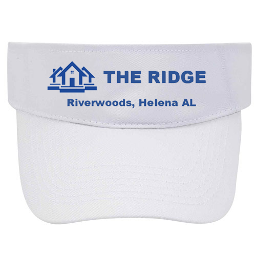 custom design of Promo cotton twill solid color six panel sun visors