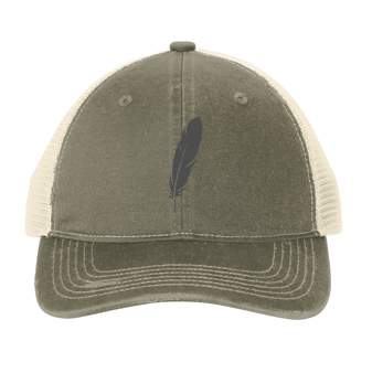 custom design of Port Authority C600 - Distressed Mesh Back Cap