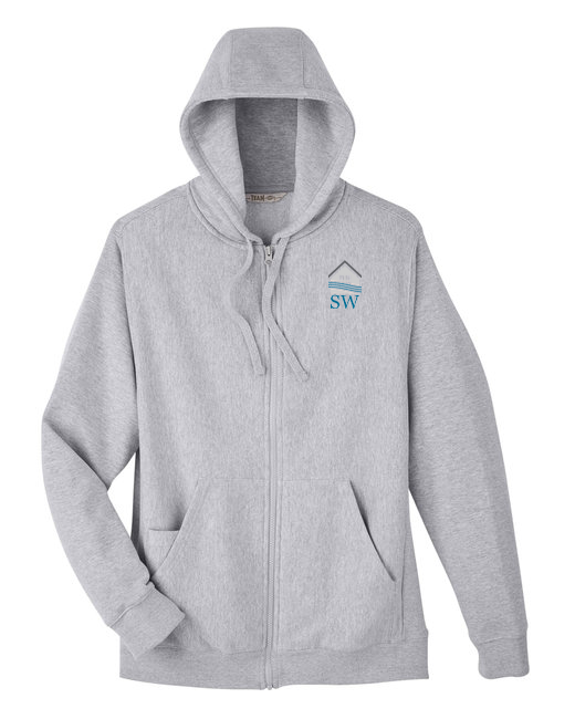 custom design of Team 365 TT95 - Men's Zone HydroSport™ Heavyweight Full-Zip Hooded Sweatshirt