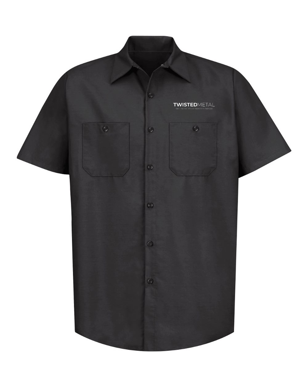 custom design of Red Kap Industrial SP24 Industrial Short Sleeve Work Shirt