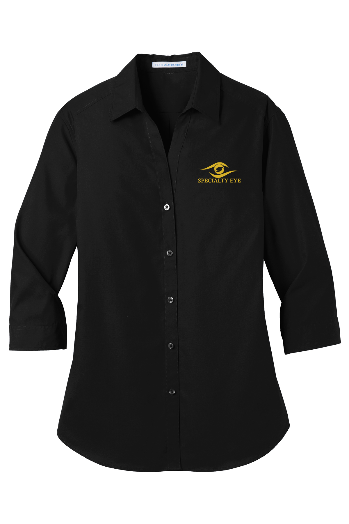 custom design of Port Authority® LW102 - Ladies 3/4-Sleeve Carefree Poplin Shirt