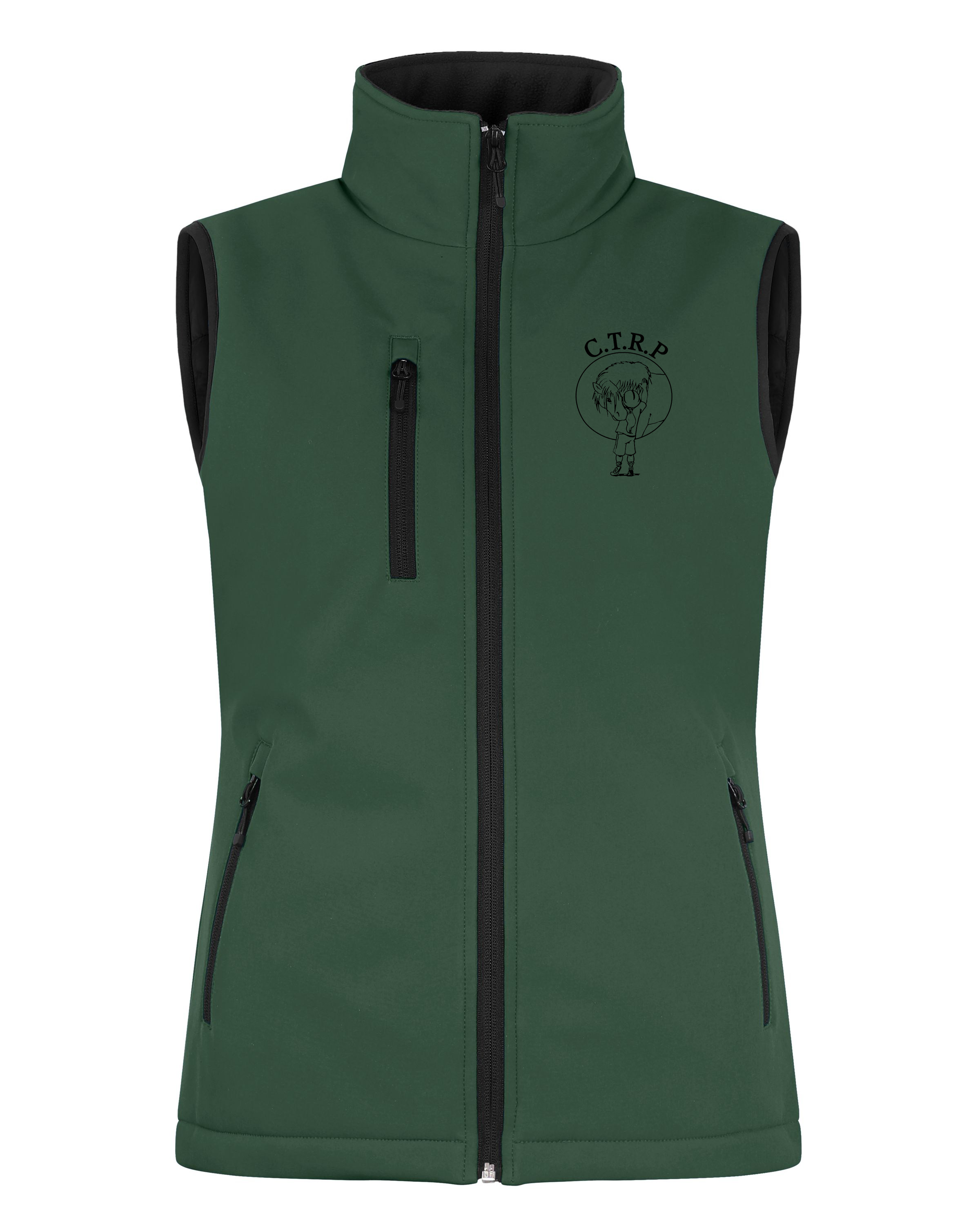 custom design of CUTTER & BUCK LQO00059 - Clique Equinox Insulated Womens Softshell Vest