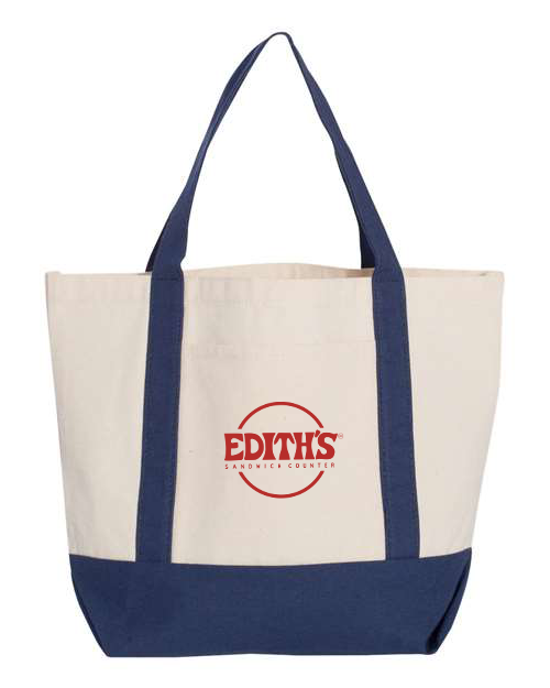custom design of Liberty Bags 8867 - 11 Ounce Small Cotton Canvas Boater Tote