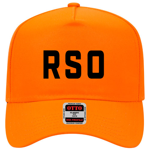 custom design of Neon polyester twill solid color six panel five panel low crown golf style caps