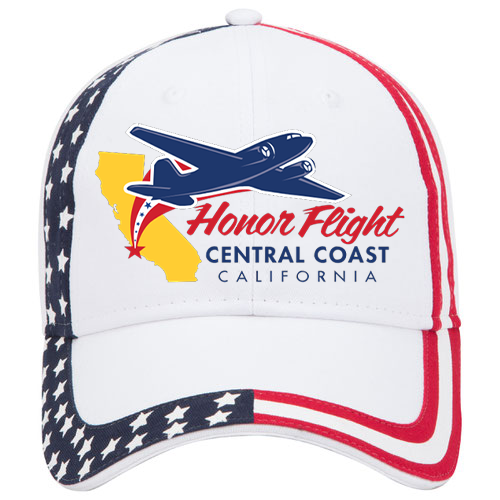 custom design of United States flag design cotton twill two tone color six panel low profile pro style caps