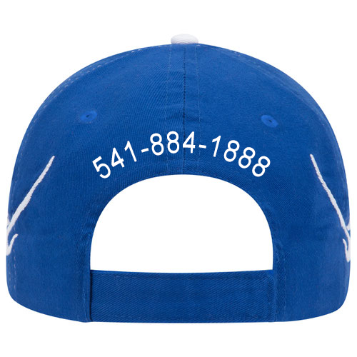 custom design of OTTO CAP 87-478 - 6 Panel Low Profile Flame Pattern Brushed Cotton Twill Baseball Cap With Sandwich Visor