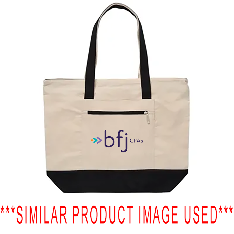 Cobra TC-Z - Zippered 12oz Canvas Tote Bag