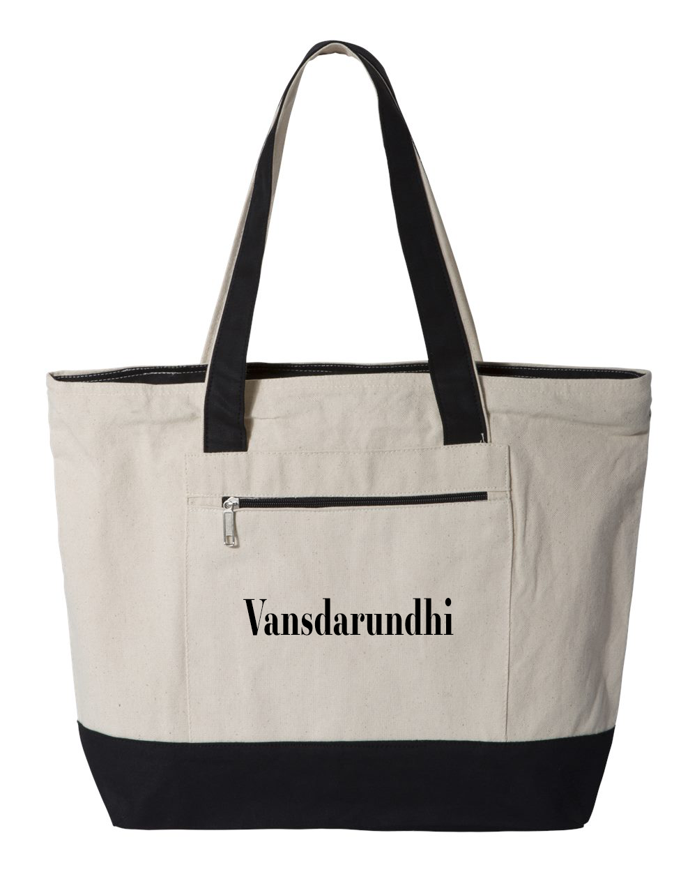 Q-Tees Q1300 - 18.6L Canvas Zipper Tote