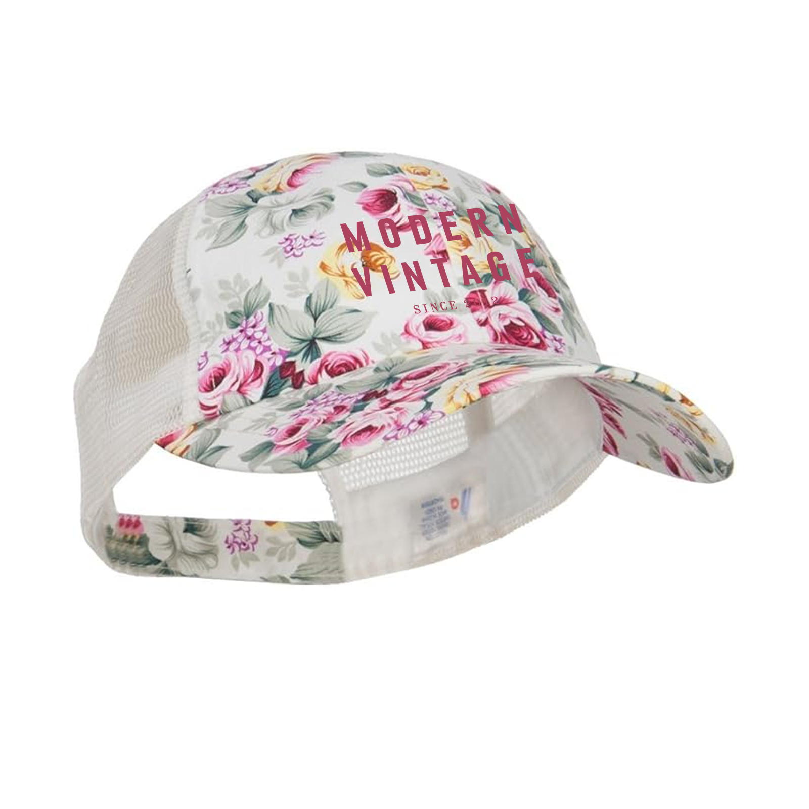 custom design of Mega Cap 7655M - Floral Print Mesh Cap