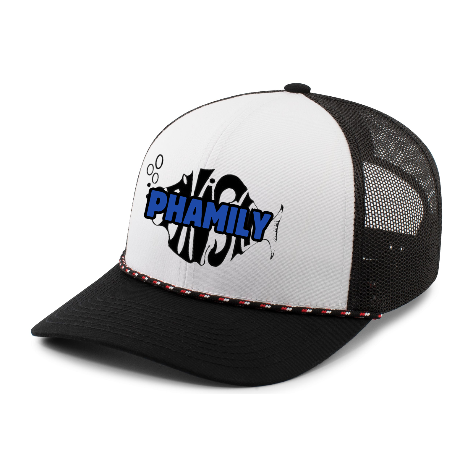 custom design of Pacific Headwear 104BR - Trucker Snapback Braid Cap