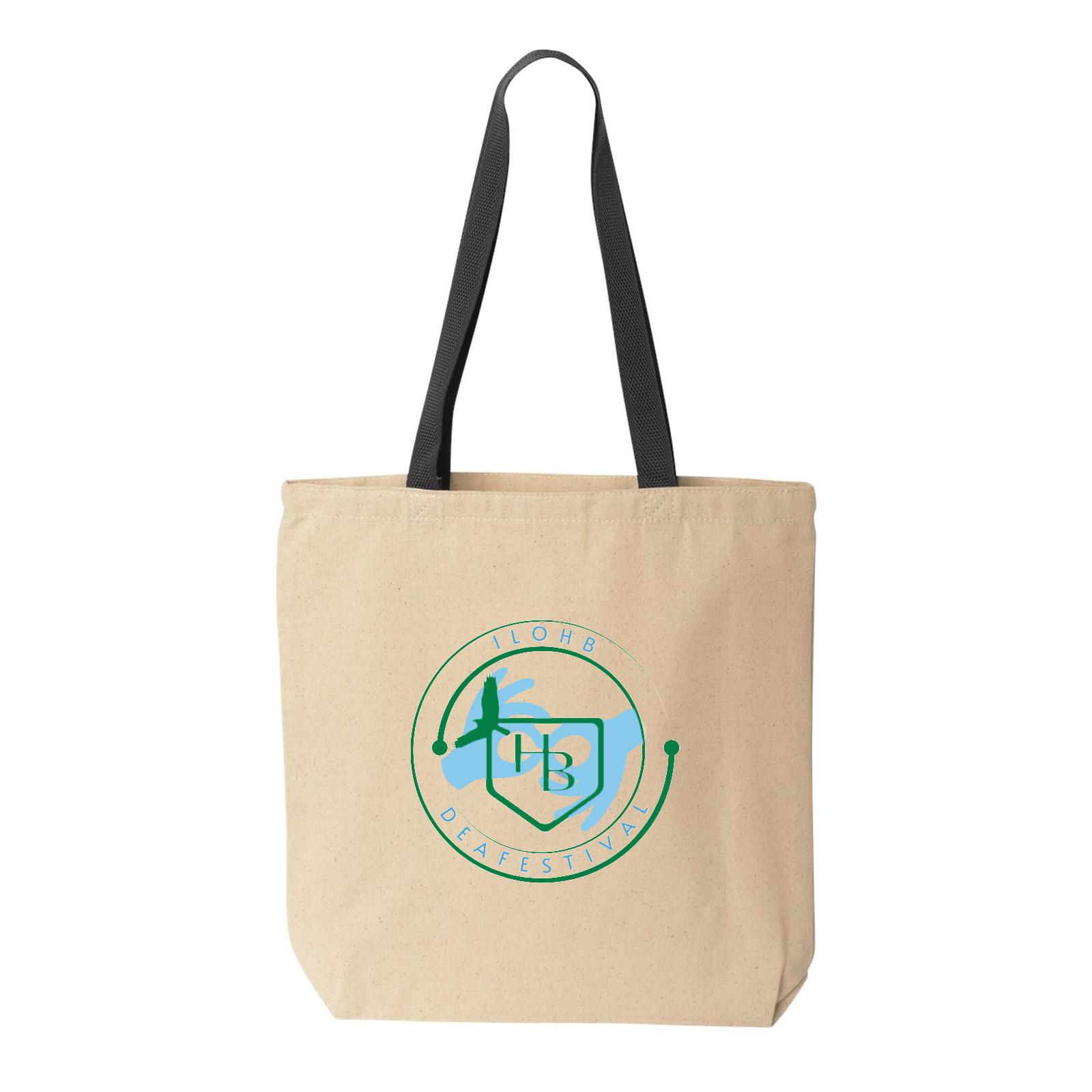Liberty Bags 8868 - Gusseted 10 Ounce Natural Tote with Colored Handle