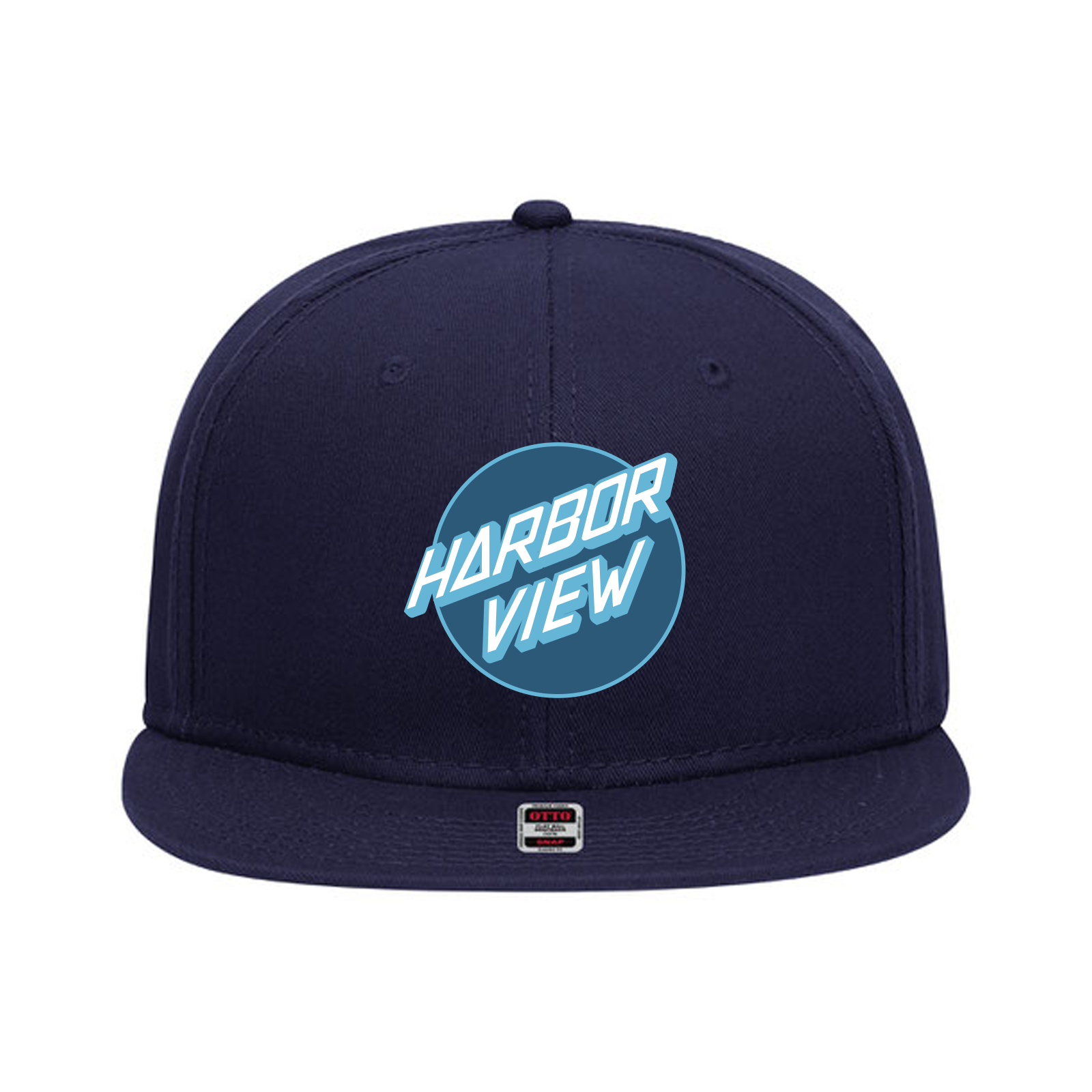 custom design of Youth superior cotton twill flat visor snapback solid color six panel pro style caps