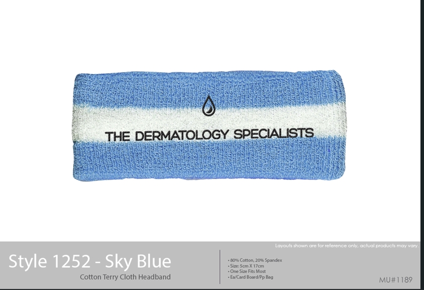 custom design of Mega Cap 1252 - Cotton Terry Cloth Headband