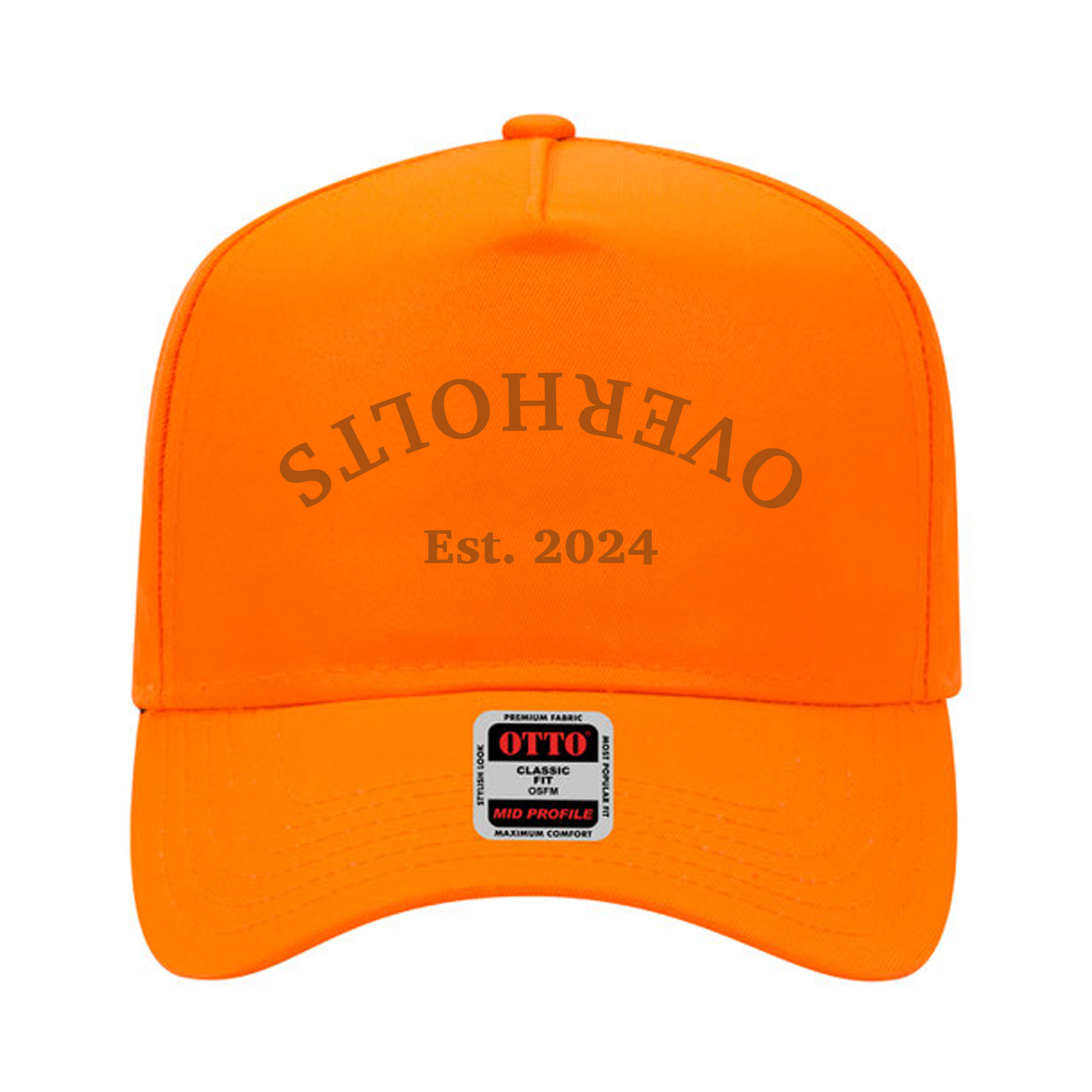 custom design of Neon polyester twill solid color six panel five panel low crown golf style caps