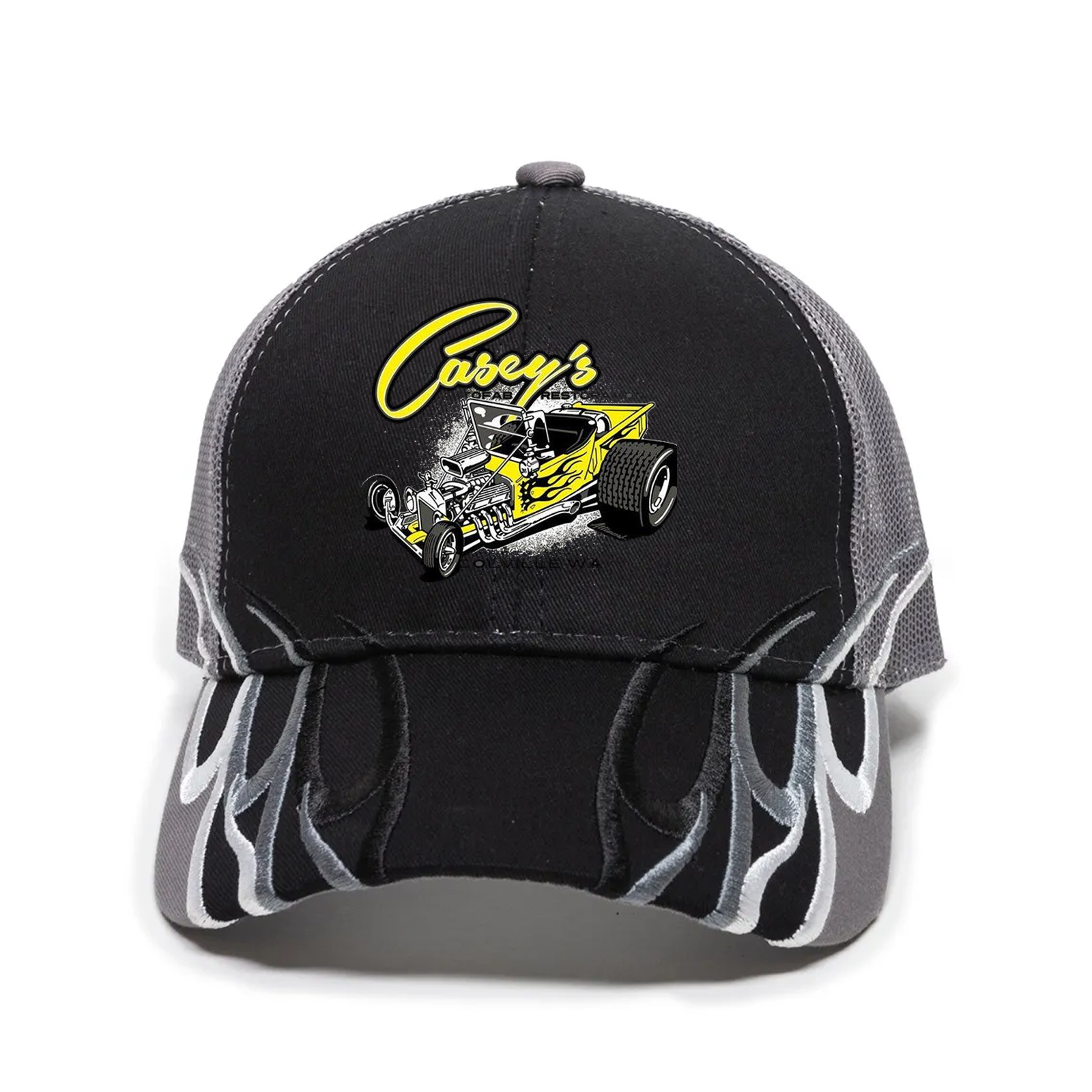 custom design of Outdoor Cap WAV605M - Flame Mesh Back Cap